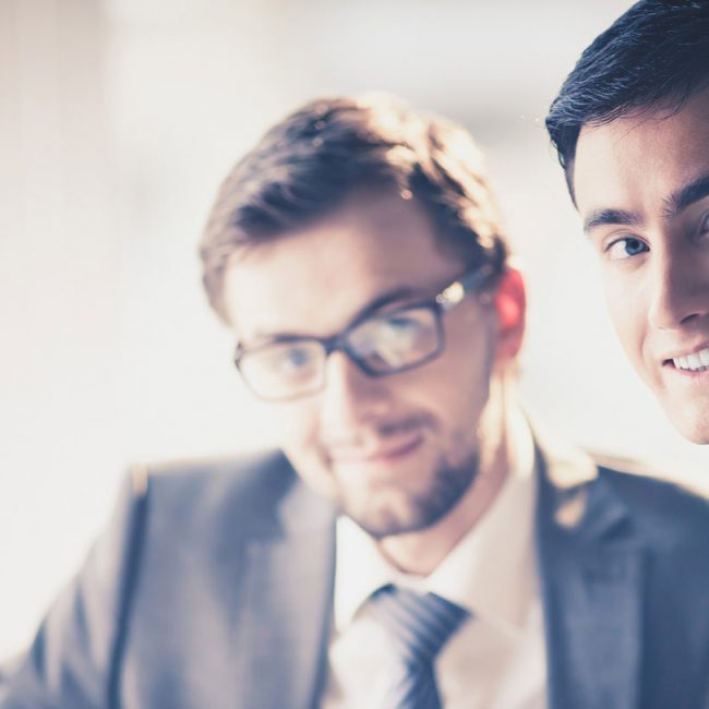 Businessmen at meeting